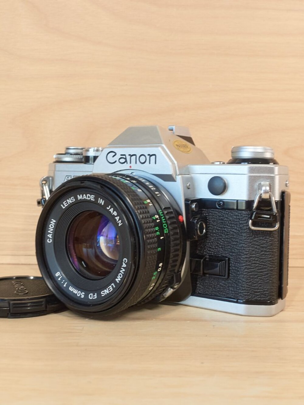 Canon AE-1 35mm Film SLR Camera with FD 50mm f/1.8 Lens Read Description